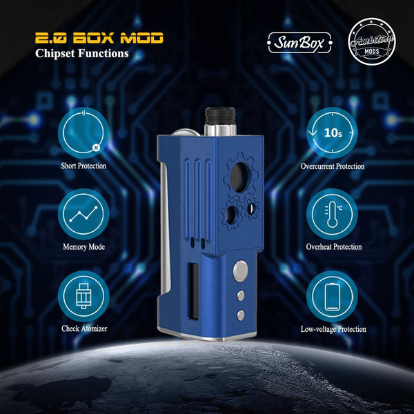 2.0 Box Mod 60W By Ambition Mods and Sun box - Naturevape Ltd 2.0 Box Mod 60W By Ambition Mods and Sun box - Naturevape Ltd