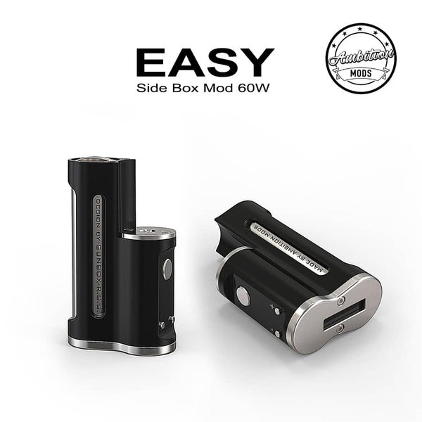 Easy Side Stealth Box Mod 60W by Ambition Mods (Updated 510