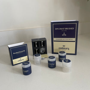 Diplomat MTL New V1.5 Deck Bundle kit Standard Bottom Refill in Brushed S/Steel