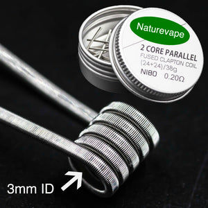 Naturevape 2 Core Parallel Fused clapton Coil Ni80