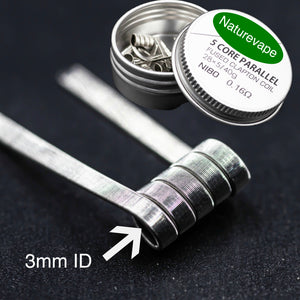 Naturevape Ni80 5 Core Parellel Fused Clapton Coil 0.16 Ohms