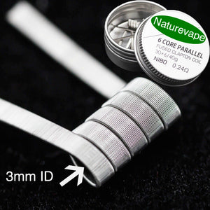 Naturevape Ni80 6 Core Parellel Fused Clapton Coil 0.24 Ohms