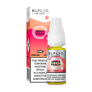 Apple Peach 10ml Nicotine Salt E-Liquid by Elfliq