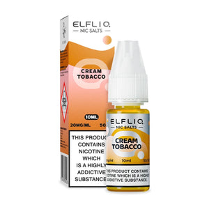 Cream Tobacco 10ml Nicotine Salt E-Liquid by Elfliq