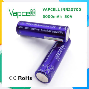 VapCell INR 20700 3000mAh 30A Battery