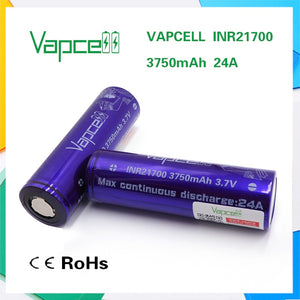 VapCell INR 21700 3750mAh 24A Battery