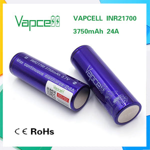 VapCell INR 21700 3750mAh 24A Battery