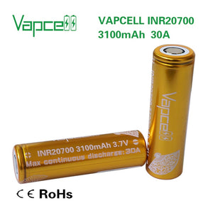VapCell INR 20700 3100mAh 30A Battery