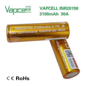 VapCell INR 20700 3100mAh 30A Battery