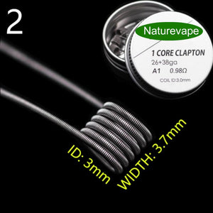 Naturevape Single Core Clapton Coil Kanthal A1