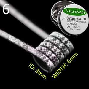 Naturevape Three Core Fused Clapton Coil Kanthal A1
