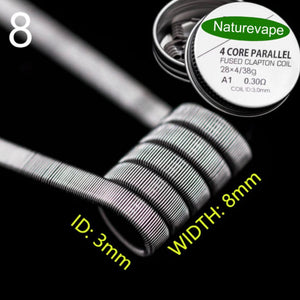 Naturevape Four Core Fused Clapton Coil Kanthal A1 (0.30 Ohms)