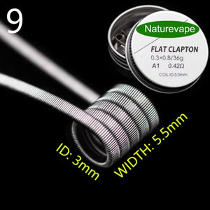 Naturevape Flat Clapton Coil Kanthal A1 (0.42 Ohms)