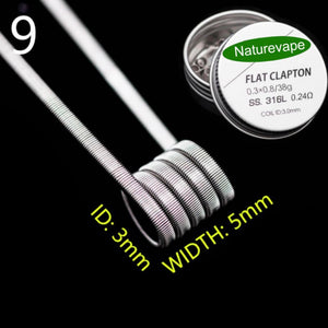 Naturevape Flat Clapton Coil SS316L (0.25 Ohms)