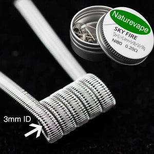 Naturevape Ni80 Sky Fire Staple Staggered Flat Coil 0.20 Ohms